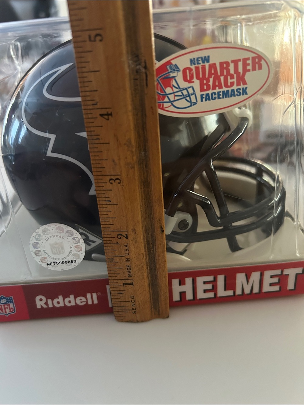 Riddell Houston Texans Blue Mini Helmet - Official Team Logo - Picture 3 of 3